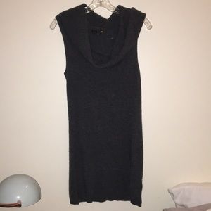 100% Cashmere cowl neck mini dress